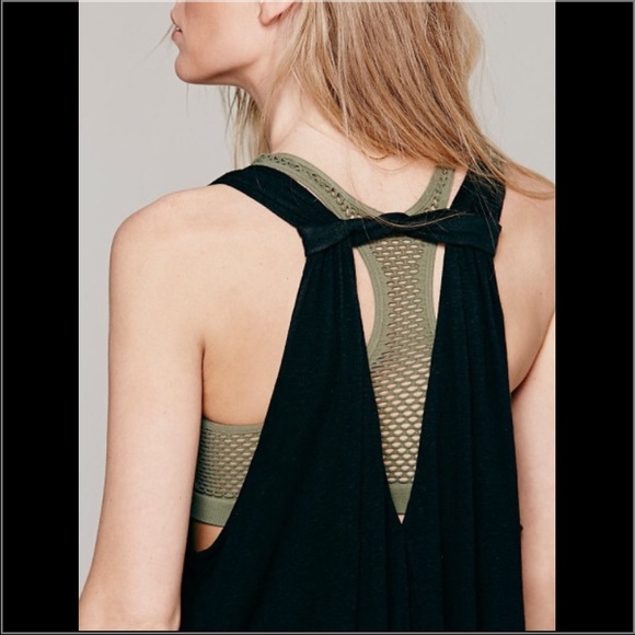 Free People Black Message To Malibu Tank - Picture 3 of 4